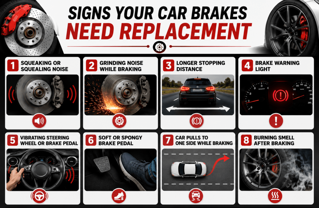 Signs Your Car Brakes Need Replacement